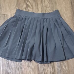 Athleta Pleated Mini Skirt in Slate Gray